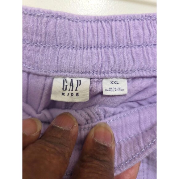 NWT Gap Kids Lavender Pull-On Shorts XXL 14-16 Cotton Blend Elastic Waistband - Picture 6 of 7